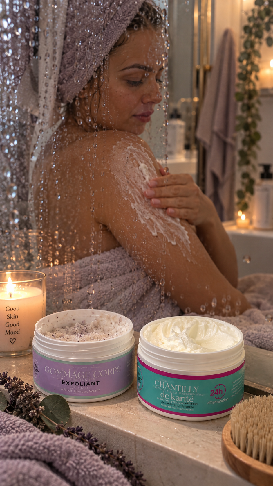 GAMME CORPS - GOMMAGE + CHANTILLY DE KARITÉ