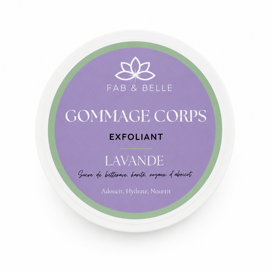 GOMMAGE CORPS au sucre de Betterave et Karité