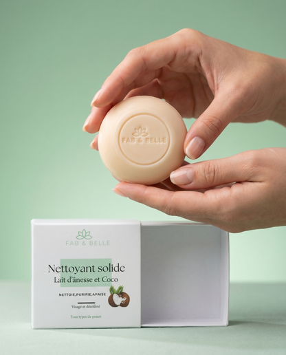 Solid Facial Cleanser with Donkey Milk and Coconut